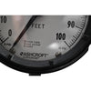 NEW Ashcroft Duragauge 4.5 Receiver Pressure Gauge 0-100 Feet 3-15 PSI 1279