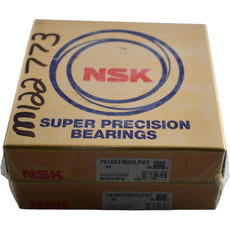 NEW Pair NSK 7916CTRDULP4Y Super Precision Angular Contact Bearings 80x110x32mm