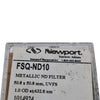 NEW Newport FSQ-ND10 Metallic Neutral Density Filter 50.8x50.8mm UVFS 1.0 OD