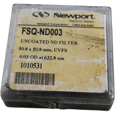 NEW Newport FSQ-ND003 Uncoated ND Filter 50.8x50.8mm UVFS 0.03 OD Optical
