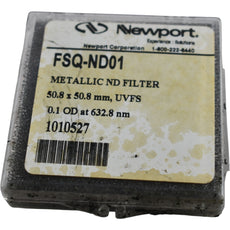 NEW Newport FSQ-ND01 Metallic Neutral Density Filter 50.8x50.8mm UVFS 0.1 OD
