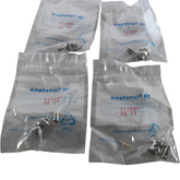 Lot of 4 NEW Amphenol 112597 BNC Straight Crimp Plug 50 Ohm LMR-200