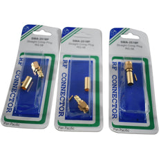 Lot of 3 NEW Pan Pacific SMA-2518P Straight Crimp Plug SMA Male RG-58 Coax