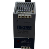 Sola Hevi-Duty SDN 5-24-100 Power Supply 115/230VAC Input 24VDC 5A Output DIN Rail - FOR PARTS