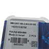 NEW Pack of 2 Iscar MM GRIT 16K-2.50-0.20 IC528 Groove Milling Head Inserts