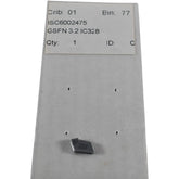 Pack of 1 NEW Iscar GSFN 3.2 IC328 Slitting Grooving Insert 3.2mm 0.126'' Width