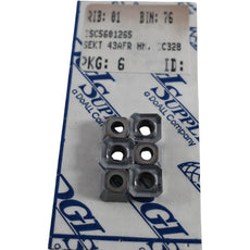 Pack of 6 NEW Iscar SEKT 43AFR-HM IC328 Carbide Milling Inserts 1204AFR-HM