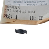 Pack of 1 NEW Iscar GIPI 1.57-0.15 IC354 Groove Turn Carbide Insert Single 1.57