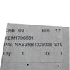 Pack of 1 NEW Kennametal NAS3R8 KC5025 1796531 Top Notch Threading Insert