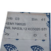 Pack of 1 NEW Kennametal NAS3L12 KC5025 1796522 Top Notch Threading Insert