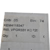 Pack of 1 NEW Kennametal VPGR331 KCP25 4118347 Top Notch Profiling Insert