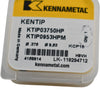 NEW Kennametal KTIP03750HP KCP15 KenTIP Carbide Replaceable Drill Tip