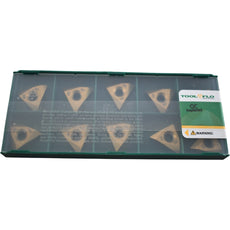 NEW Pack of 10 Tool-Flo TNMC 43 NV GP50C Carbide On-Edge Threading Inserts