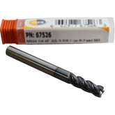 NEW IMCO 67526 M924 4F .030R RR Pow-R-Feed Corner Radius End Mill 1/4'' Carbide