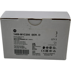 NEW Allen Bradley 1489-M1C200 Ser D Miniature Circuit Breaker 1 Pole 20A C Curve