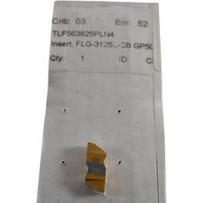 NEW Tool-Flo FLG-3125L-CB GP50C Grooving Insert Carbide TLF563825PLN4 Single