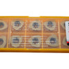 Pack of 10 NEW Mitsubishi JDMW120420ZDSR-FT MP7130 Carbide Milling Inserts