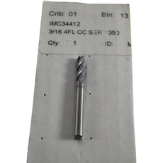 NEW IMCO 34412 E14 3/16 4FL CC SER 1350 Solid Carbide Square End Mill