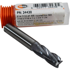 NEW IMCO 34430 E14 7/16 4F RR Accelerator Mill 7/16x7/16x1x2-3/4 TiCN End Mill