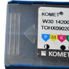 Pack of 10 NEW Komet TOHX090202FL-G20K10 Carbide Boring Inserts W30 14200.0221