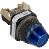 Allen Bradley 800H-QR24B 30.5mm NEMA 4/4X/13 24V Blue Lens Pilot Light Assembly