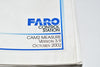 Faro XH17-0229 Control Station CAM2 Measure Manual