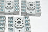 Lot of 5 Potter & Brumfield 27E891 RELAY SOCKET 8 POSITION DIN RAIL