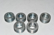 Lot of 6 NEW Cooper Crouse-Hinds RE53 1-1/2'' x 1'' Reducer, Steel