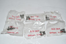 Lot of 6 NEW SUS-304 Offset Link