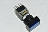 NEW ALCOSWITCH 164TL SPST-NC; SWITCH OPERATION:MOMENTARY; PUSHBUTTON Blue