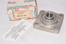 NEW AMI Bearings MUCF205-16 1'' STAINLESS SET SCREW STAINLESS 4-BOLT FLANGE BEARING