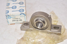 NEW AMI Bearings MUCP205-16 Pillow Block Ball Bearing Unit - 2-Bolt Base, 1 in Bore, 304 Stainless Steel