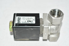 NEW Burkert GB08325 0255-A-1/4-EF-SS Solenoid Valve 1/2'' 110V