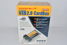 NEW BUSlink UII-CB4 4-port USB 2.0 CardBus PC Card for Notebook