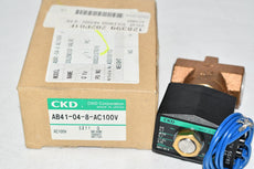 NEW CKD AB41-04-8-AC100V Solenoid Valve Direct Acting Type, 2-Port Electromagnetic Multiflex Valve Unit