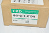 NEW CKD AB41-04-8-AC100V Solenoid Valve Direct Acting Type, 2-Port Electromagnetic Multiflex Valve Unit
