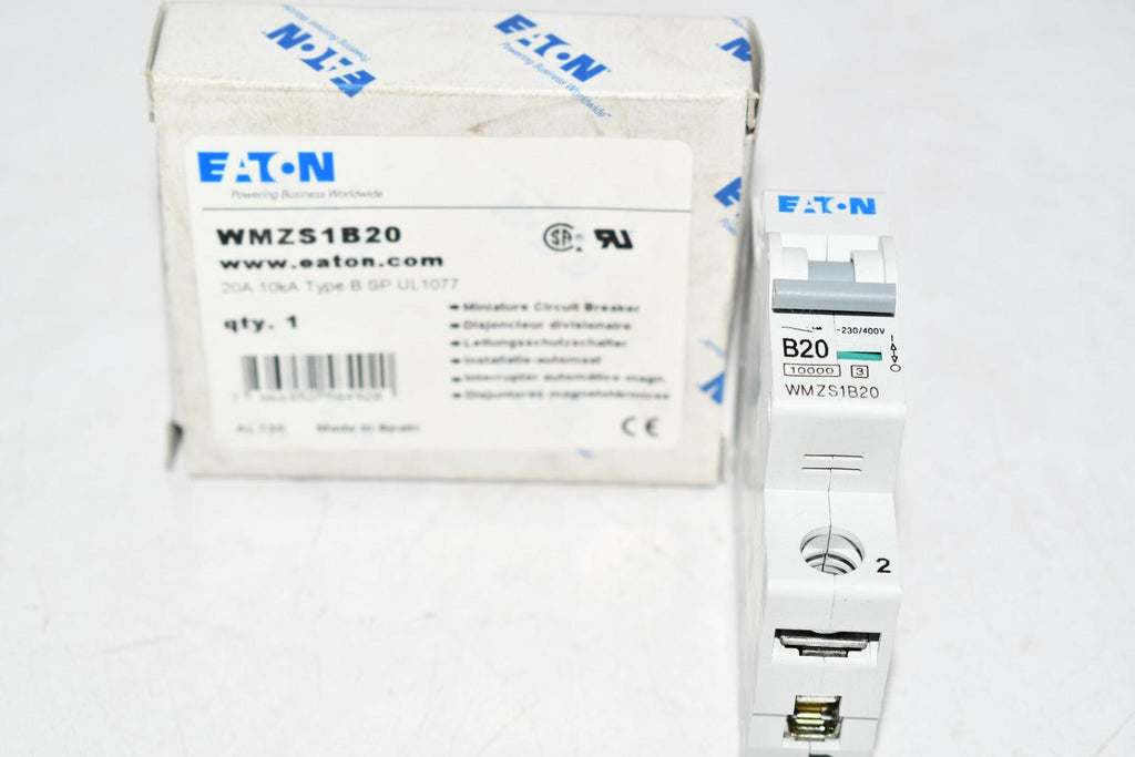 NEW Eaton CutlerHammer WMZS1B20 Circuit Breaker 20A 10kA Type B