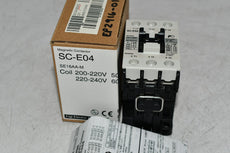 NEW Fuji Electric SC-E04-220VAC  SC-E Series, contactor 3P, 3PH, 18A, 690V, 5HP