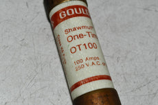 NEW Gould Shawmut One-Time OT100 100 Amp Fuse 250 Volt