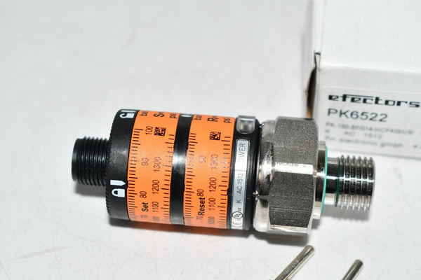 NEW ifm efector PK6522 Pressure Switch, 0 to 1450 psi, 2 x Out, G 1/4 ...