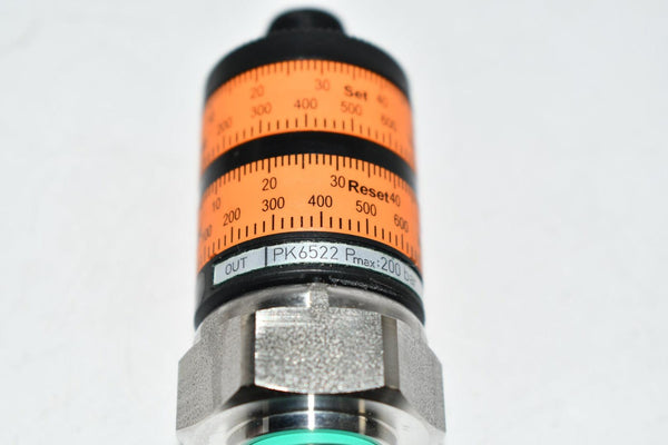 NEW ifm efector PK6522 Pressure Switch, 0 to 1450 psi, 2 x Out, G 1/4 ...