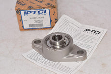NEW IPTCI SUCSFL 204-12 Set Screw 2 Bolt Flange Stainless Steel Bearing 3/4''