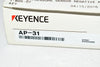 NEW Keyence AP-31 Main Unit, Negative-pressure Type, -101.3 kPa, NPN