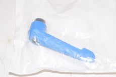 NEW KIPP Adjustable Handle: Teardrop, Thermoplastic Handle, M6 Thread Size, Blue, 28.50mm Overall Ht