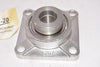 NEW MUCF207-20 Eccentric Locking 4 Bolt SS Flange Bearing