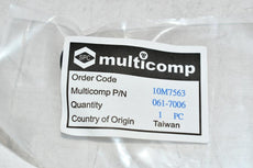 NEW MULTICOMP 061-7006 Knob, Round Shaft, 6.35 mm, Aluminium, Round with Indicator Line, 23.8 mm