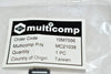 NEW MULTICOMP MC21038 Knob, Round Shaft, 6.4 mm, Aluminium, Round Knurled with Indicator Line, 12.7 mm