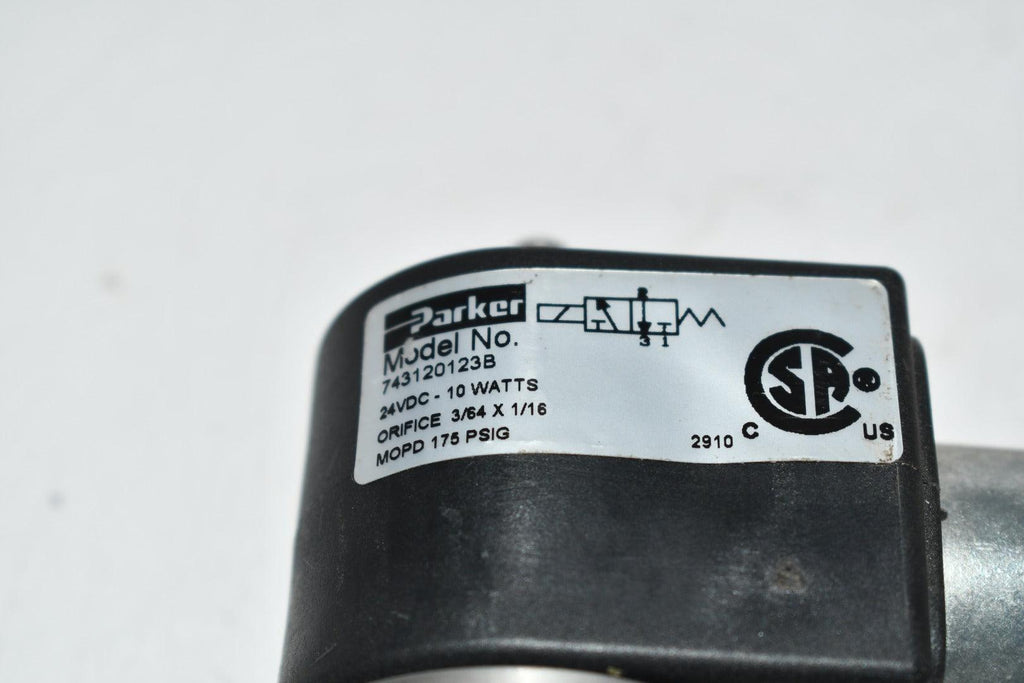 NEW Parker 743120122B Parker 3 WAY VALVE Solenoid Valve 24VDC 10W – VB ...