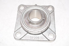 NEW SHUSTER SF206 SUC206-20 Stainless Steel 4 Bolt Flange Bearing 1-1/4'' Bore