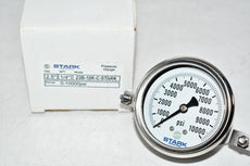 NEW Stark Industries 23B-10K-C 2-1/2'' Pressure Gauge 0-10000 PSI 1/4'' NPT